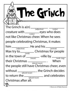 Christmas Mad Libs for Adults