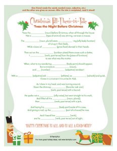 Christmas Mad Libs for Kids