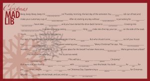 Christmas Mad Libs to Print