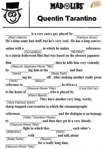 Christmas Movie Mad Libs