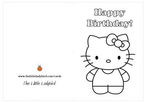 Color In Birthday Cards
