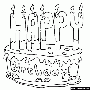 Color Yourself Birthday Cards