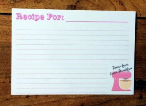 Customized Recipe Cards