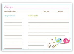 Decorative Recipe Cards