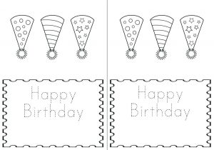 Free Birthday Cards to Print and Color