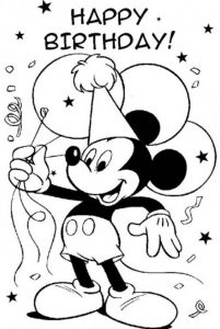 Free Printable Happy Birthday Cards to Color