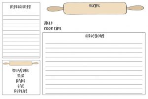 Free Printable Recipes Cards