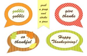 Free Printable Thanksgiving Photo Booth Props