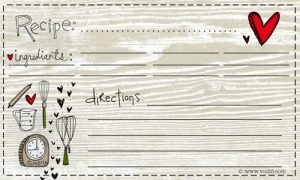 Free Recipe Cards