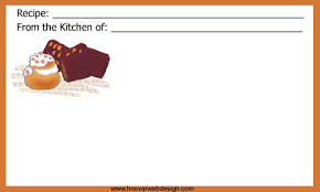 Free Recipe Cards Template