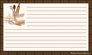 Free Recipe Cards to Print