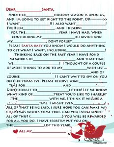 Mad Libs Christmas Card
