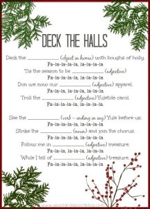 Mad Libs Christmas Letter