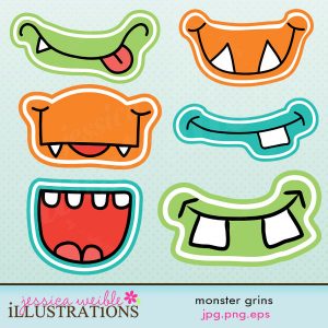 Monster Photo Booth Props Printable