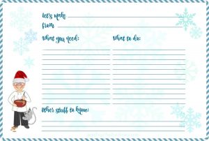 Printable Recipe Cards for Christmas