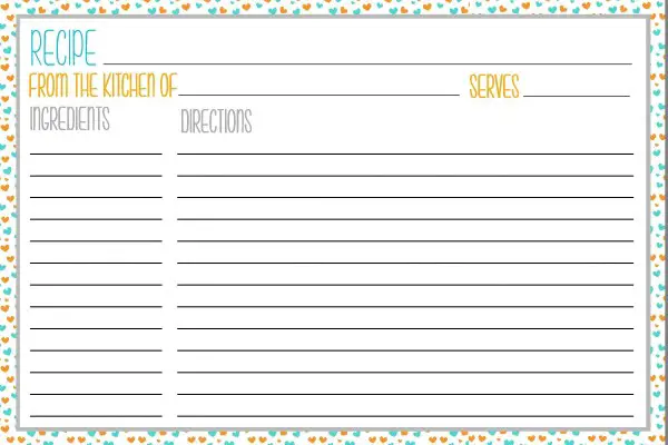 Free Printable Recipe Card Template from www.kittybabylove.com
