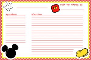Recipe Cards Free Printable