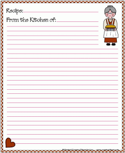 Recipe Cards Printable