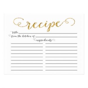Recipe Cards from the Kitchen Of