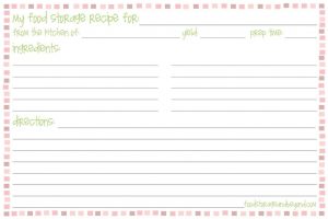 Recipes Card Templates