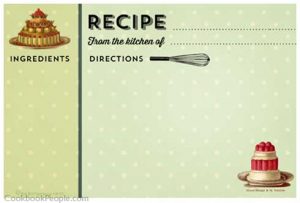 Retro Recipe Card Template