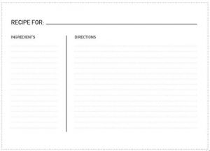 Simple Recipe Cards