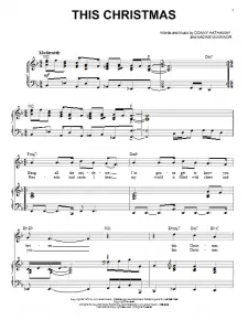 This Christmas Piano Sheet Music