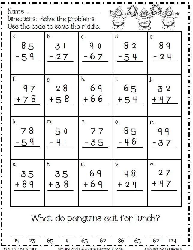 70 Addition and Subtraction Worksheets