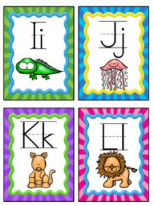 Alphabet Animals Flash Cards