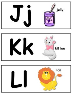 Alphabet Flash Card Template