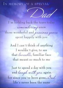 Birthday Card for My Dad in Heaven Who Passed Away
