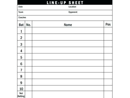 18 useful baseball lineup cards kitty baby love blank lineup card