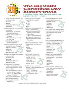 Christmas History Trivia