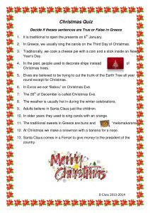 Christmas Picture Trivia Questions and Answers