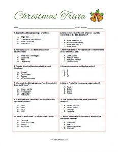 Christmas Trivia for Adults