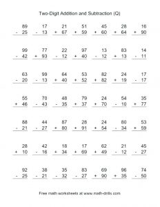 Easy Addition and Subtraction Worksheets