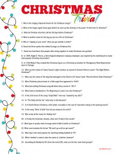Easy Christmas Trivia
