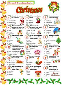 Free Printable Christmas Trivia Quiz