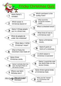 Kids Christmas Trivia