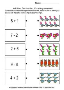 Math Addition and Subtraction Worksheets