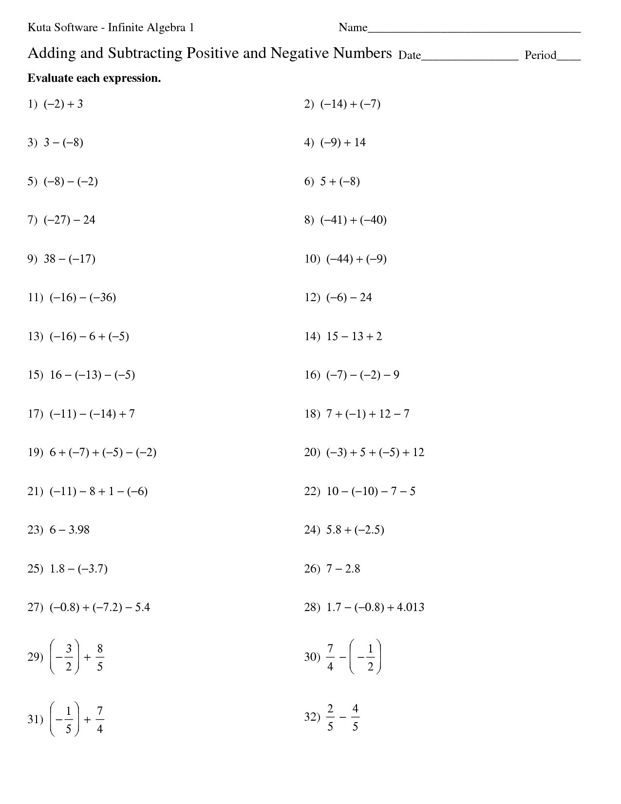 math negative numbers help math negative numbers help