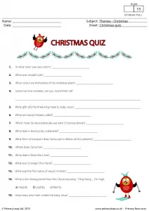 Printable Christmas Trivia