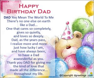 Printable Father Birthday Cards