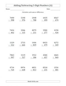 Relationship between Addition and Subtraction Worksheets