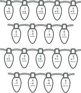 Simple Addition and Subtraction Worksheets with Pictures