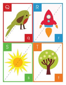 Superhero Abc Flash Cards