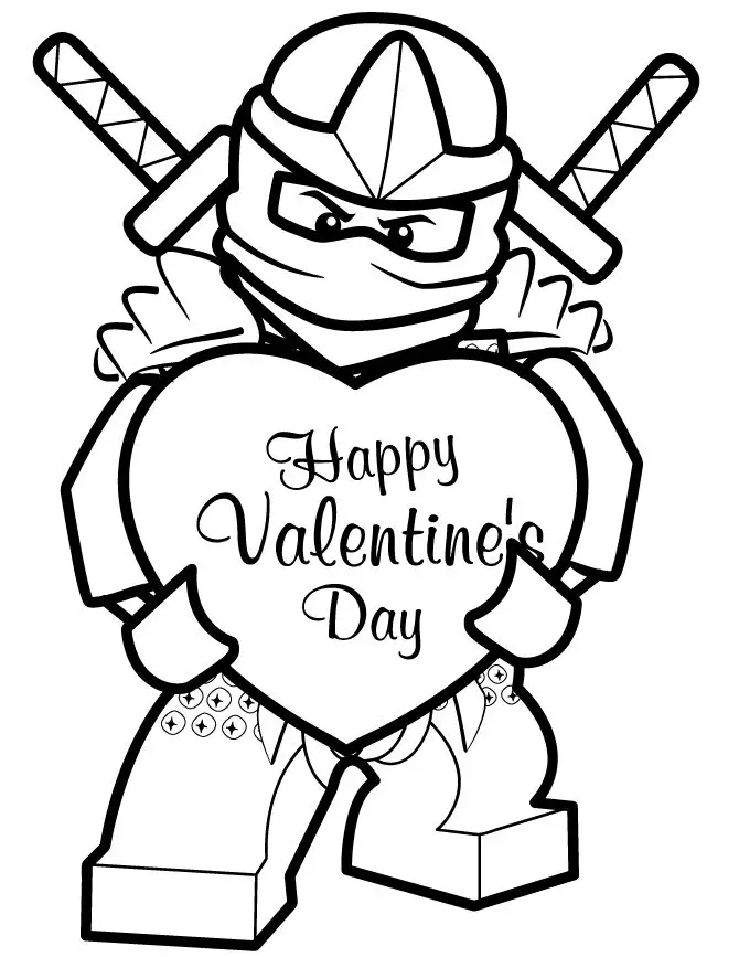 Cute Printable Valentine’s Day Cards to Color