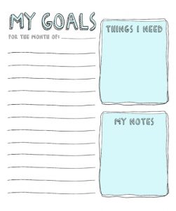 Back To School Goal Setting Worksheets