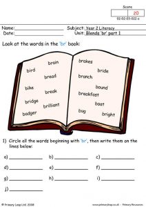Br Phonics Worksheets