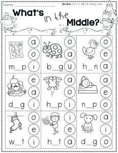 Christmas Phonics Worksheets